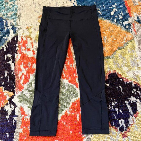 Lululemon Pace Rival Crop *22", Black (early release), size 6 - READ - Picture 4 of 15